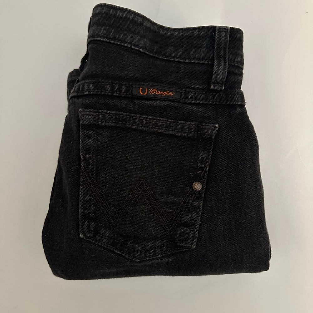 Wrangler Q-baby black Denim bootcut Jeans size 1, 25” inseam